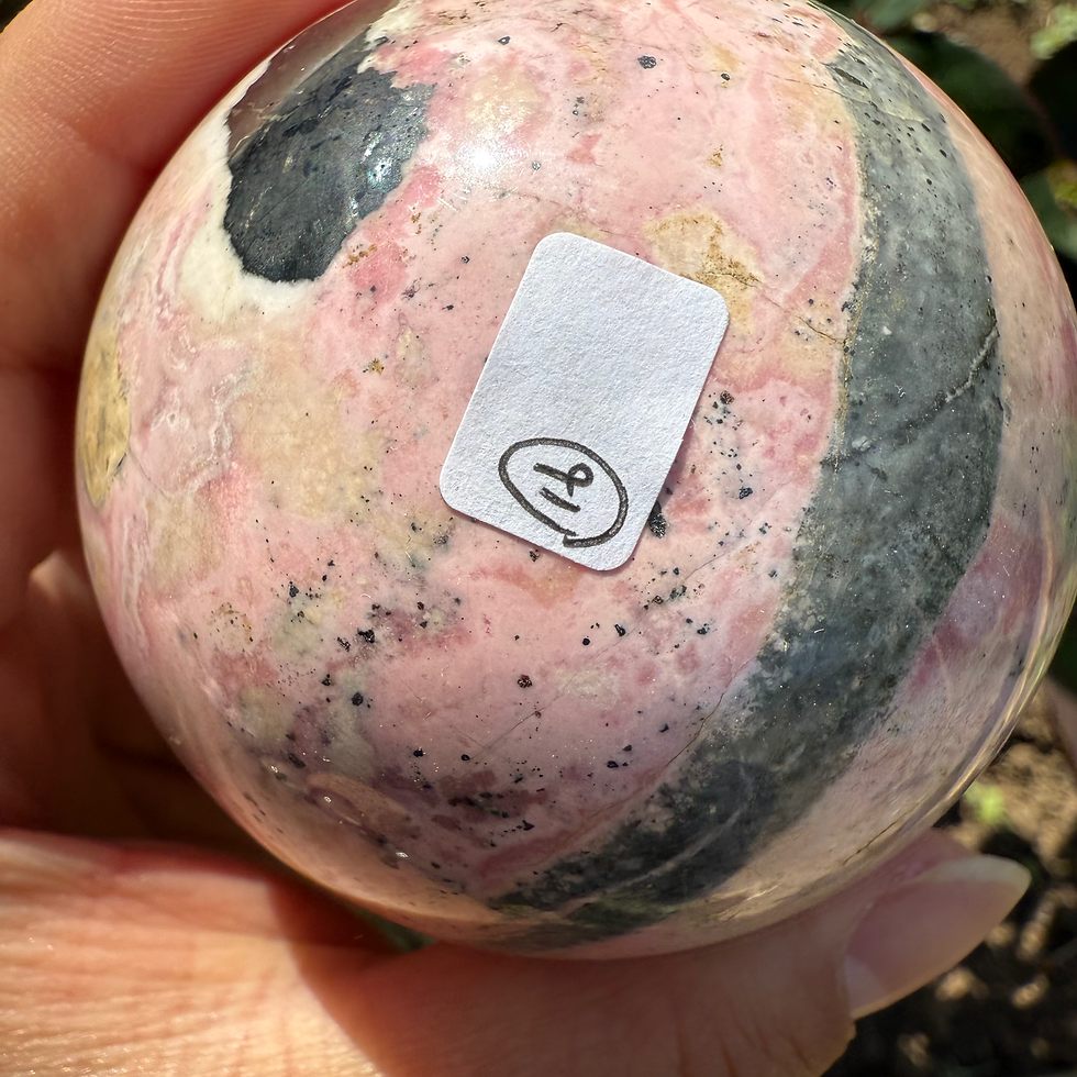 Thumbnail: Peruvian Rhodochrosite Sphere-66mm