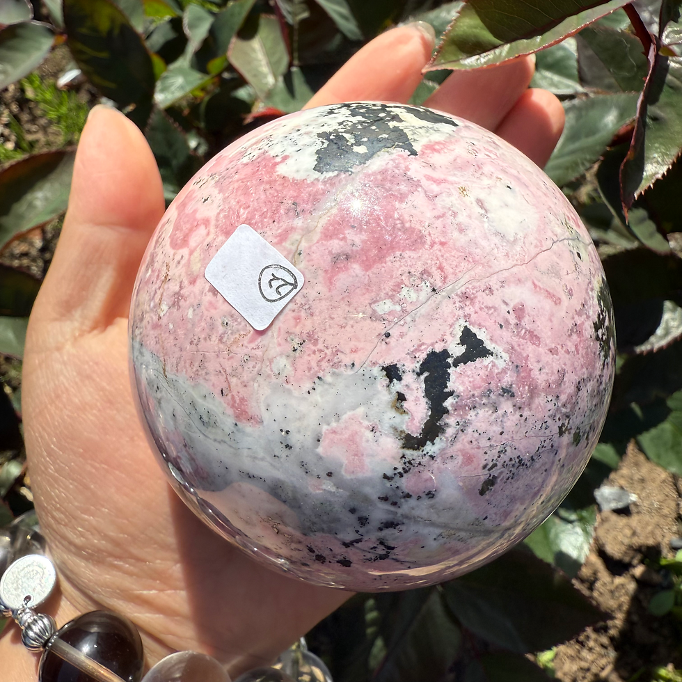 Thumbnail: Peruvian Rhodochrosite Sphere-78mm