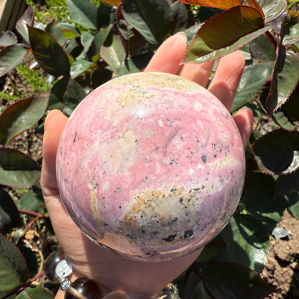 Thumbnail: Peruvian Rhodochrosite Sphere-80mm