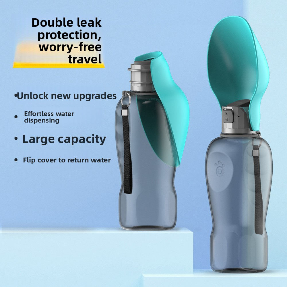 Pet water bottle- foldable flip