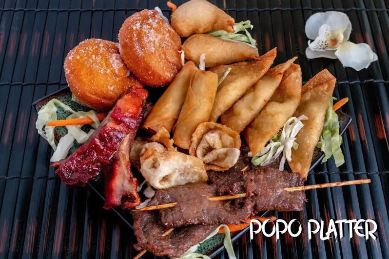 Arranged Food and Objects