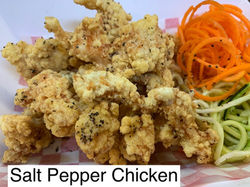 Eiko cafe - salt pepper chicken