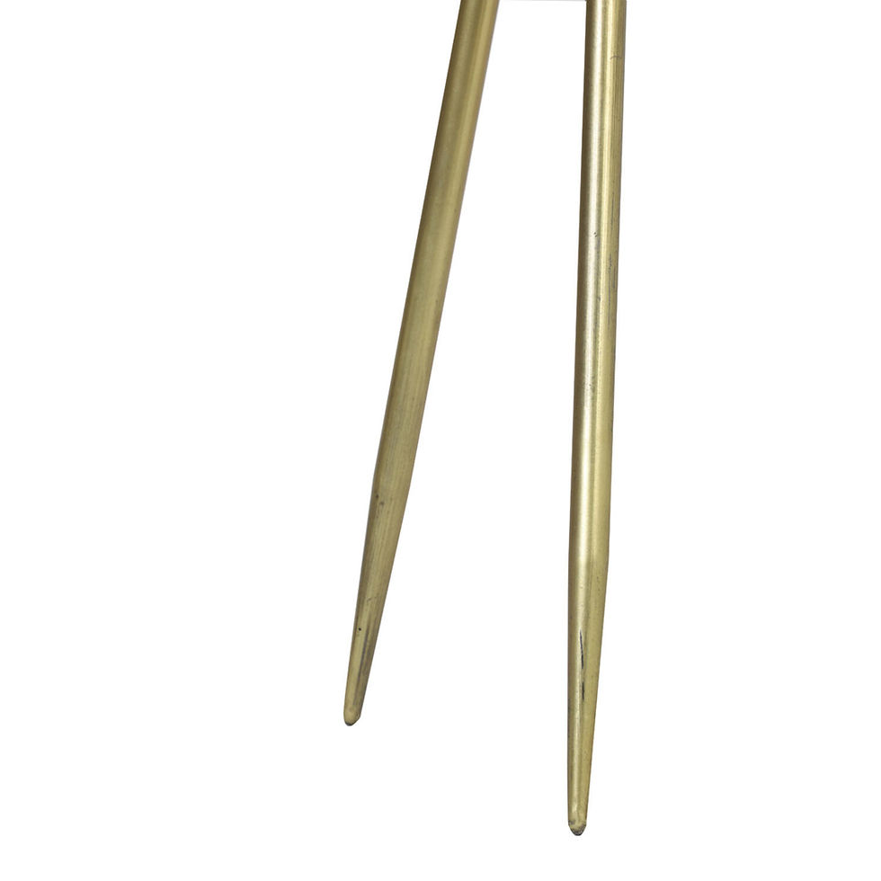 Miniature : Table métal or