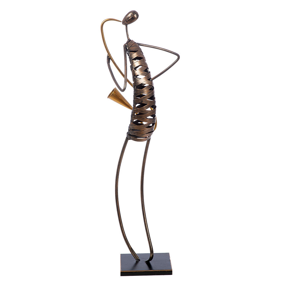 Miniature : Sculpture métal musicien