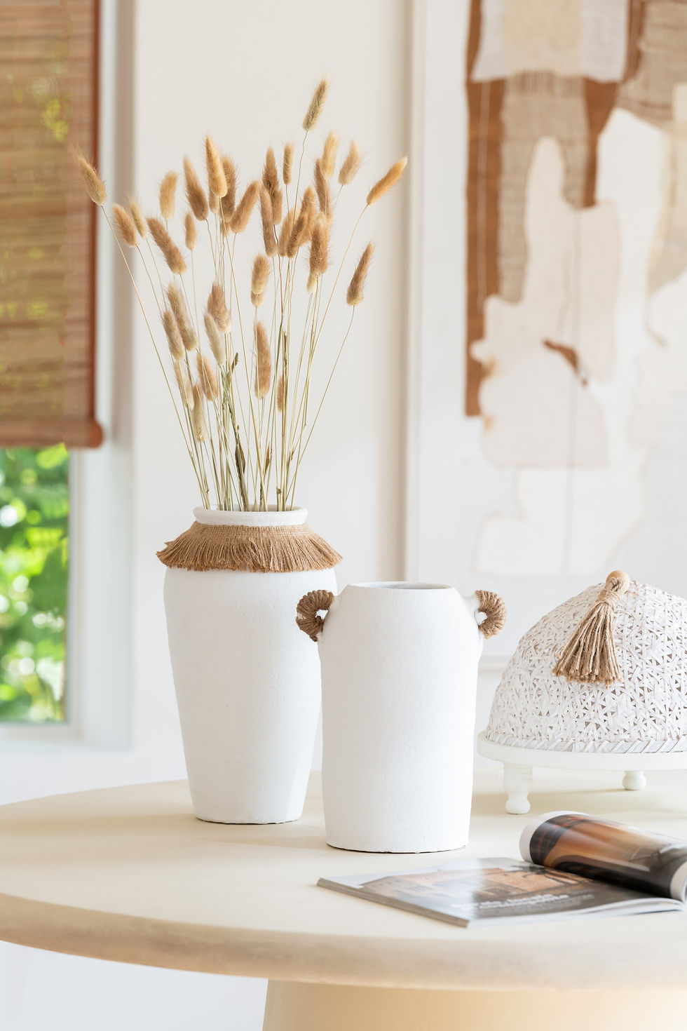 Miniature : Vase argile jute