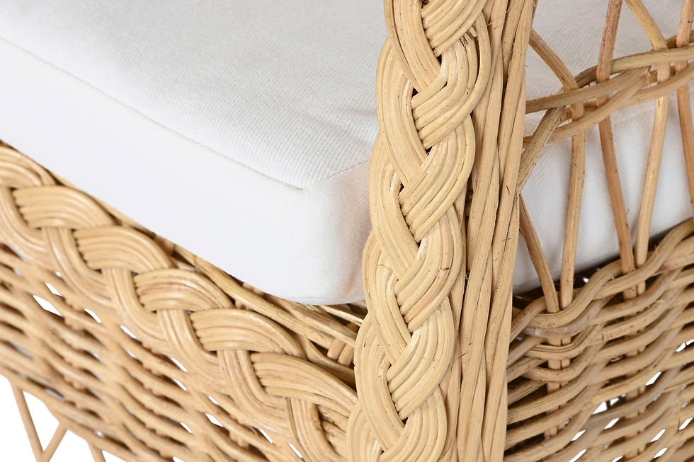 Miniature : Fauteuil rotin