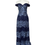 Miniatura: Vestido hombro caído azul