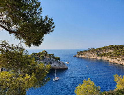 Vue panoramique sur les Calanques de Cassis en Provence