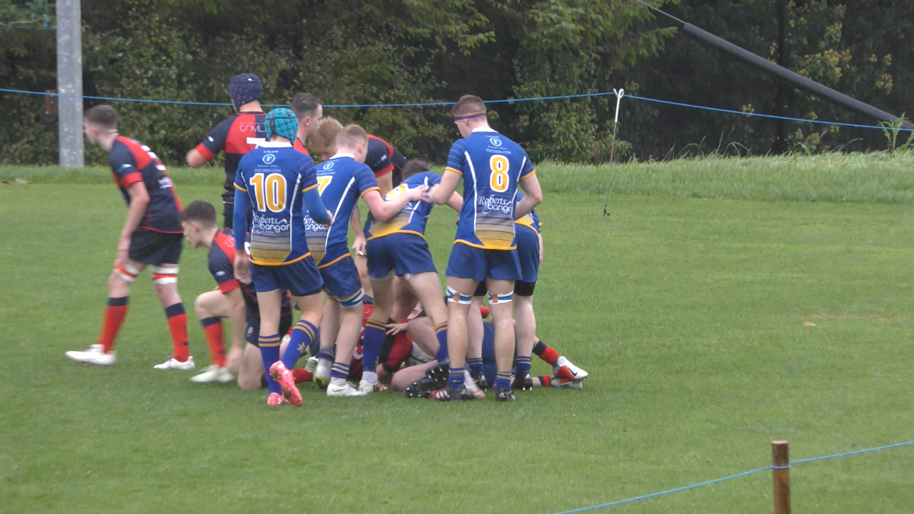 Ben McCrossan scores Bangor's first