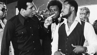 Don King with Muhammad Ali and Joe Frazier