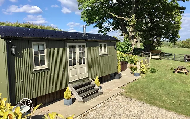 Romantic Shepherds Retreat Summerbridge Tranquil Holiday Lodge