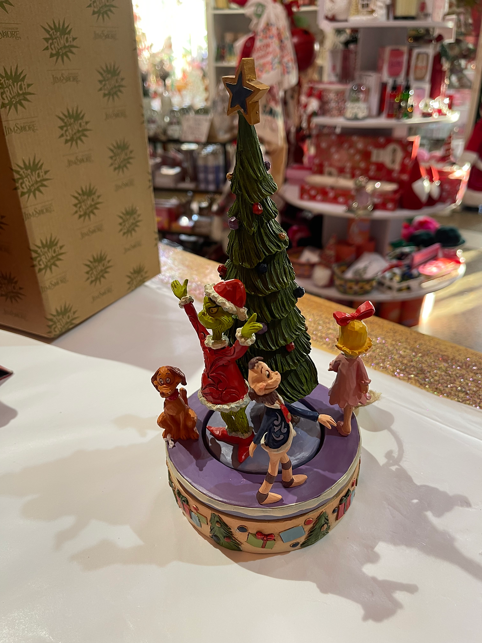 Thumbnail: Dr Seuss by Jim Shore - Rotator Grinch with Tree/Characters  