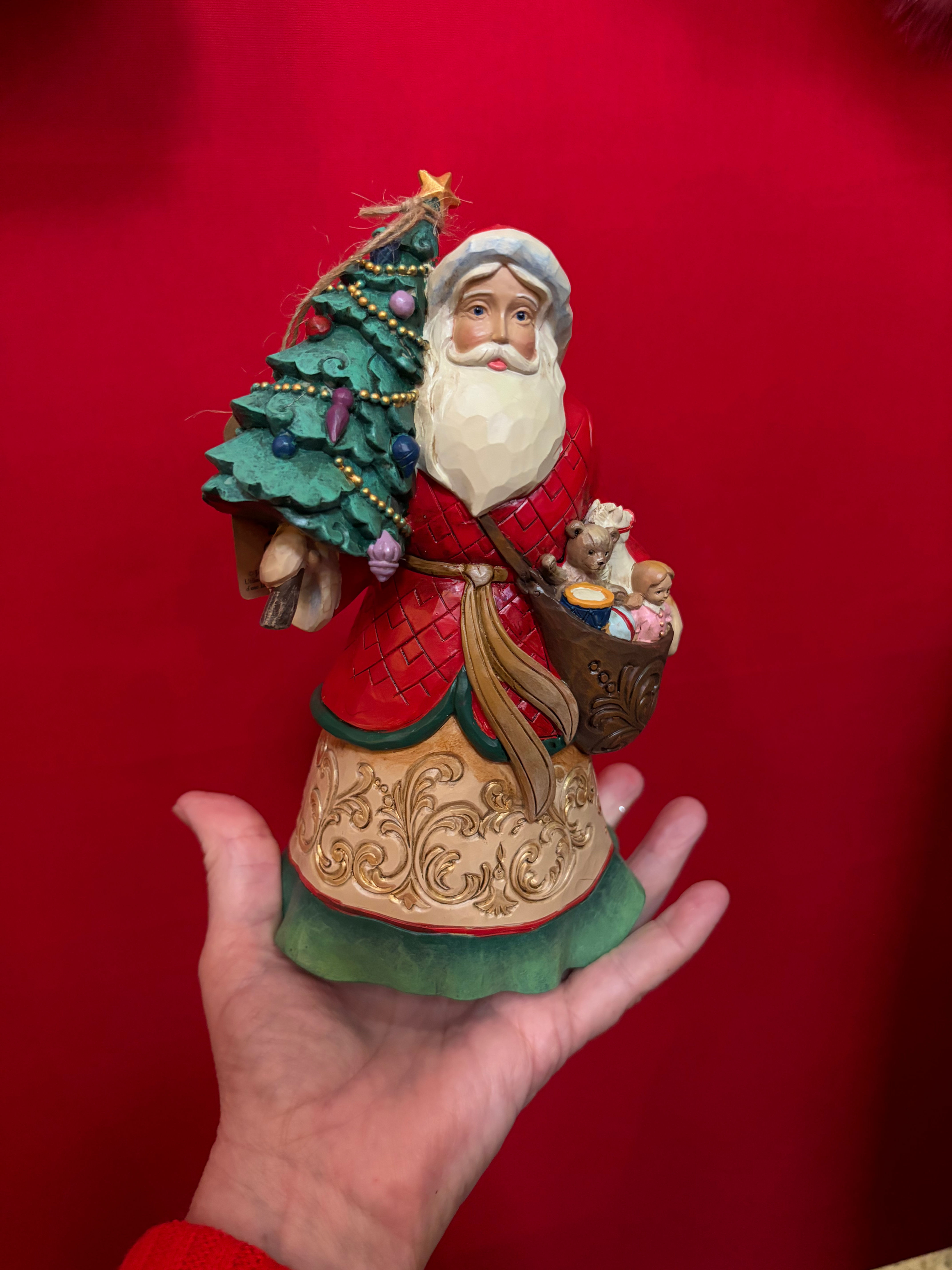 Jim Shore Santa with Tree & Toybag Figurine