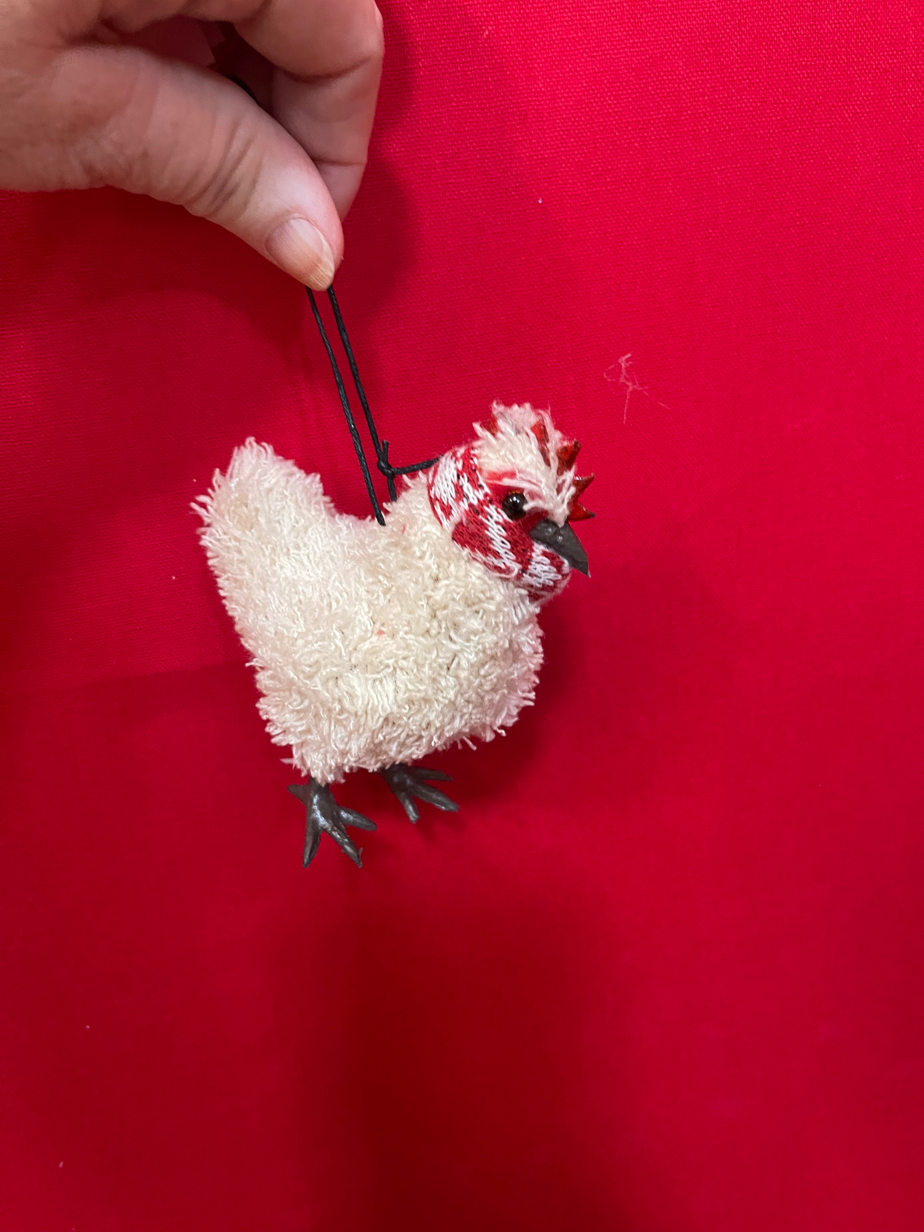 Luxe Christmas Chicken Tree Hanging Decoration