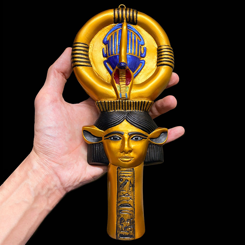 Replica of Hathor's Sacred Sistrum Amulet
