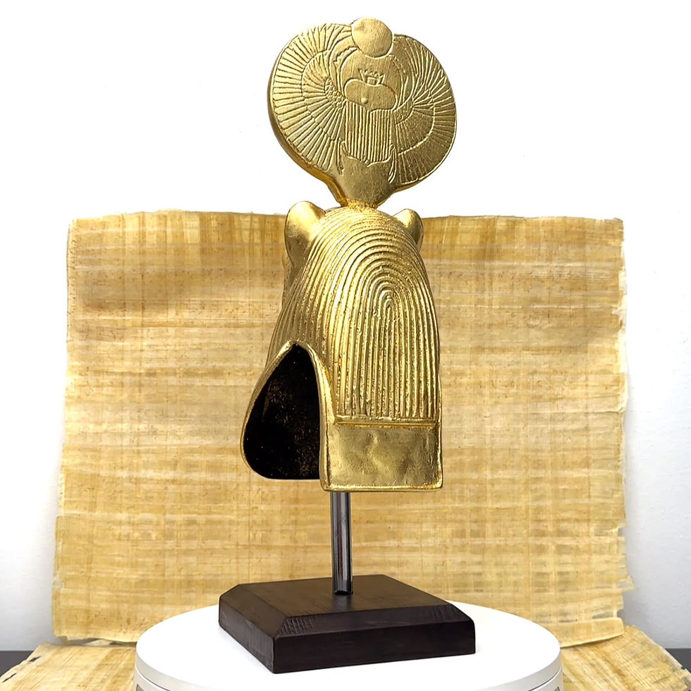 Thumbnail: The Golden Bust of Sekhmet Covered In 18K Gold Leaf