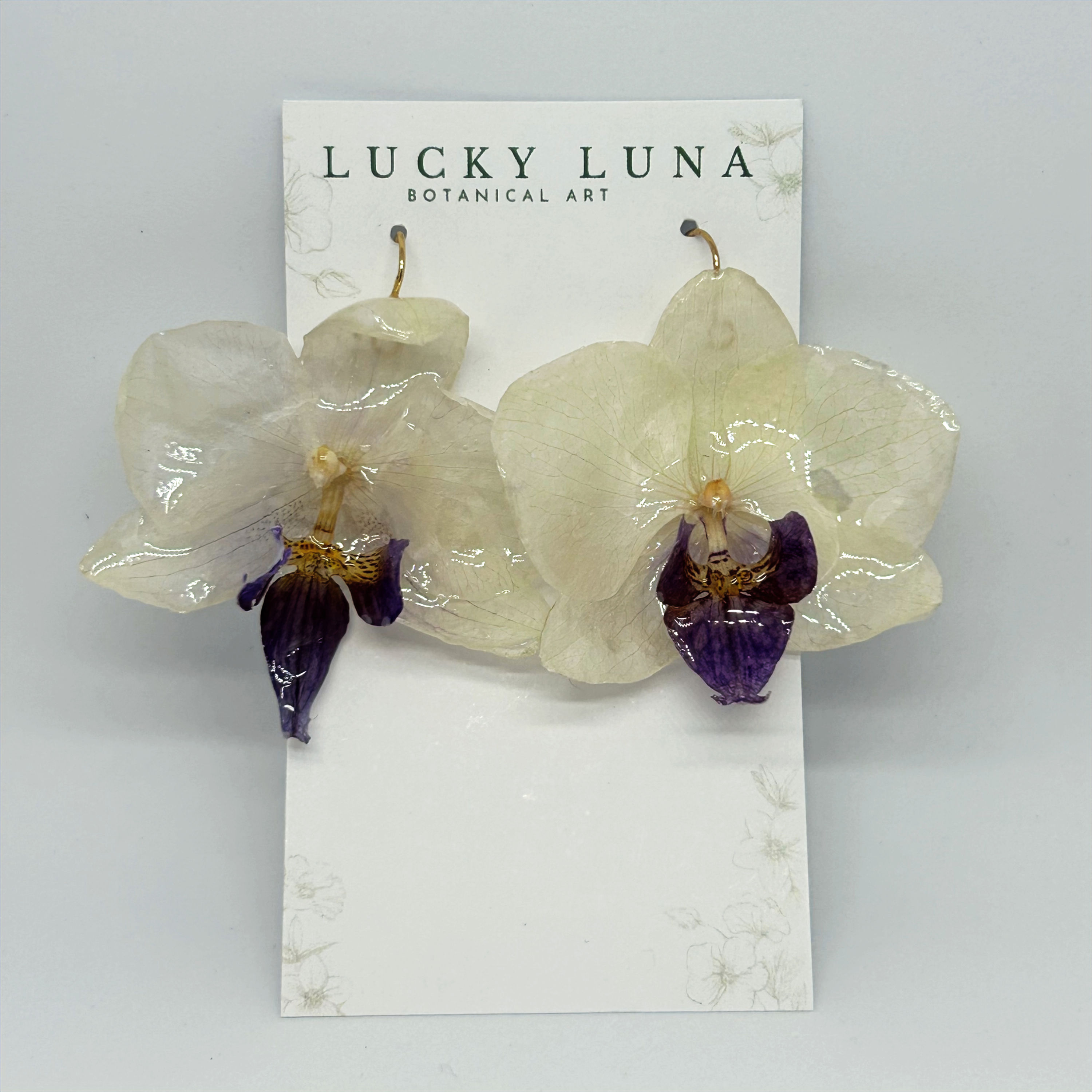 Orchid Earrings by Lucky Luna