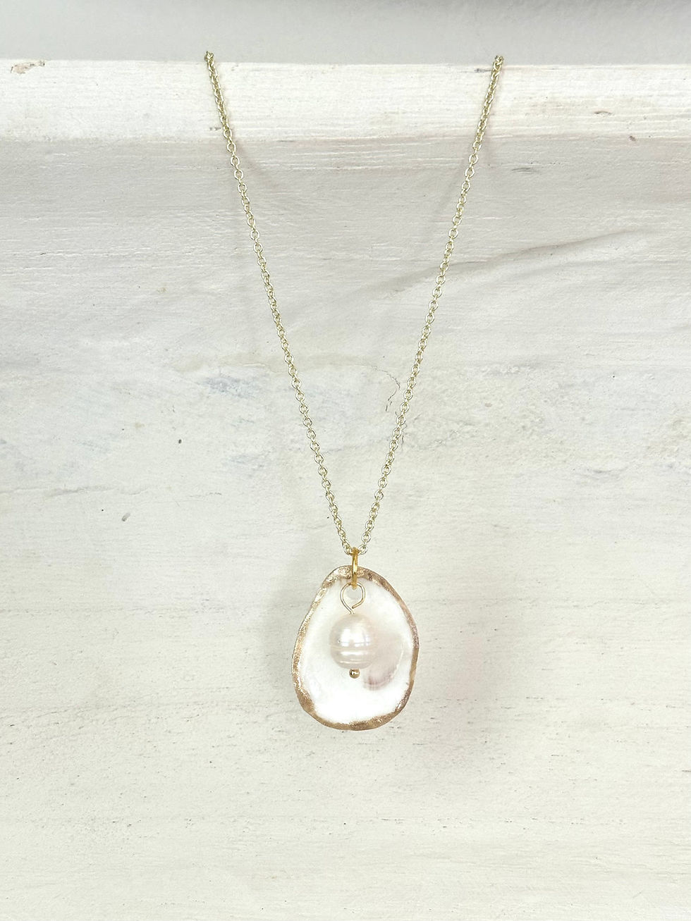 Thumbnail: Beachcomber Oyster & Pearl Necklace by Island Oyster