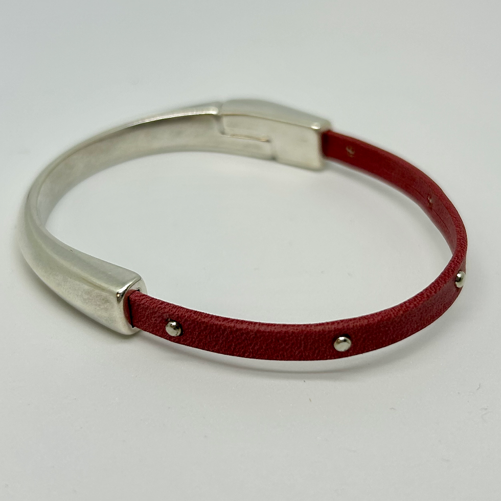 Thumbnail: Single Wrap Leather Bracelet by Quandary Craftworks