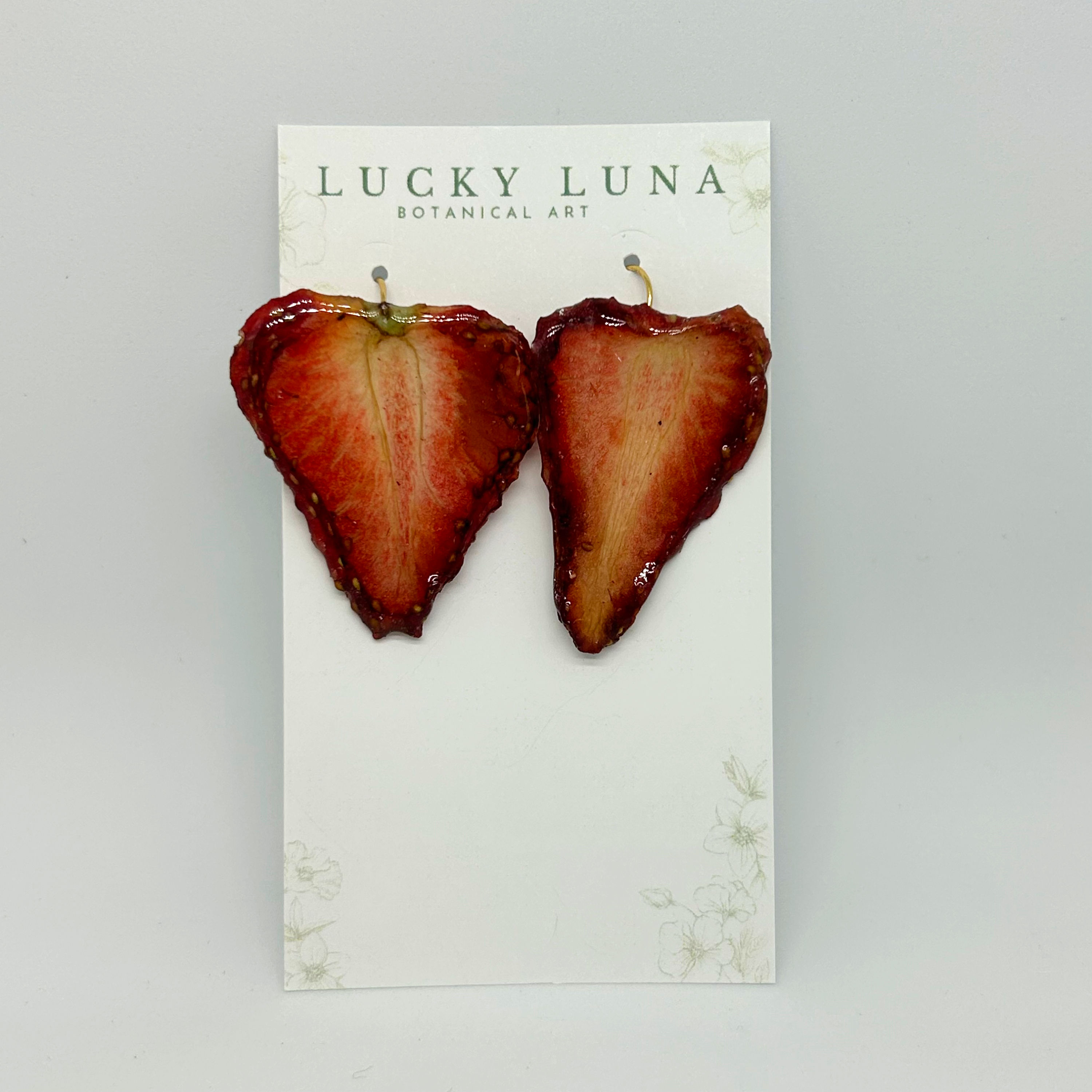 Strawberry Earrings by Lucky Luna
