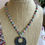 Thumbnail: Beaded Silver Floral Necklace by Quandary Craftworks