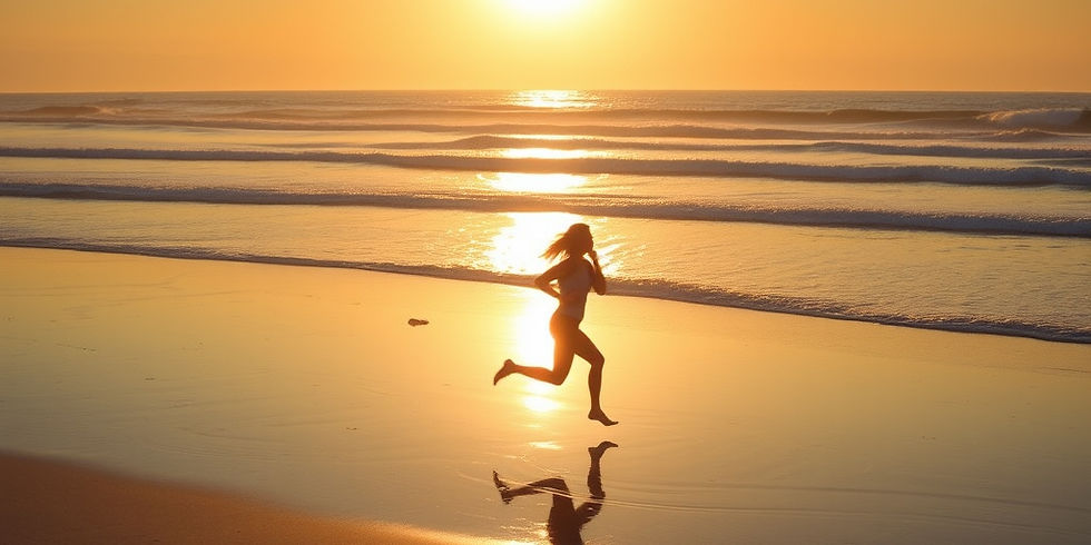 She runs toward the day she’s building, not the life she’s escaping