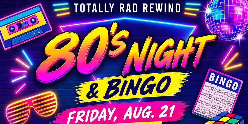 80’s Night & Music Bingo