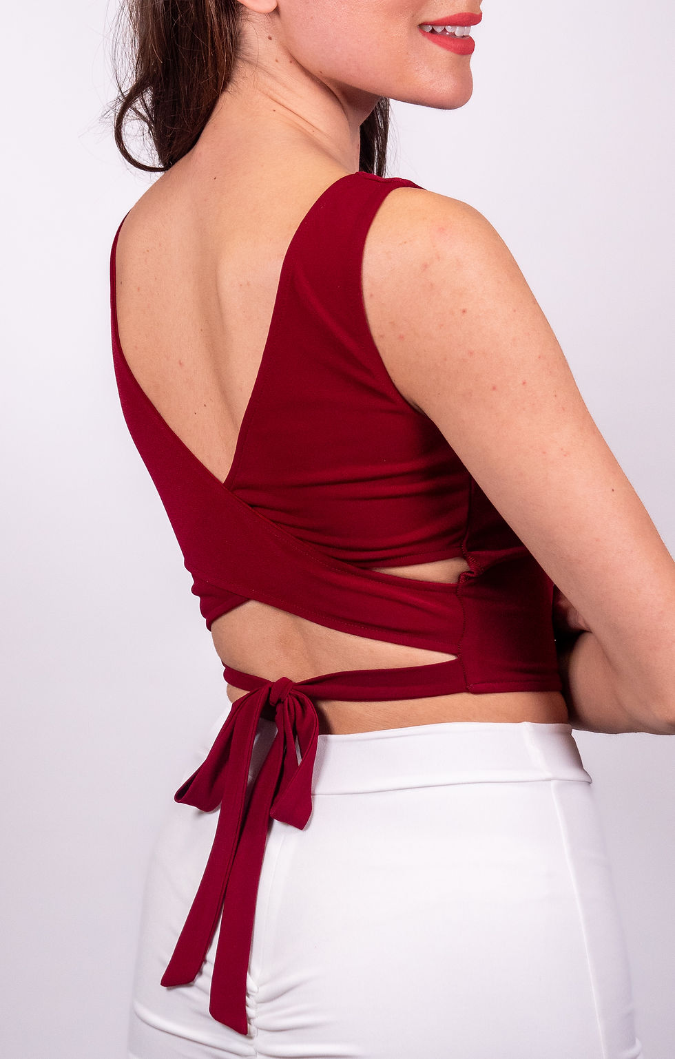 Thumbnail: Julia - Maroon Tango Top