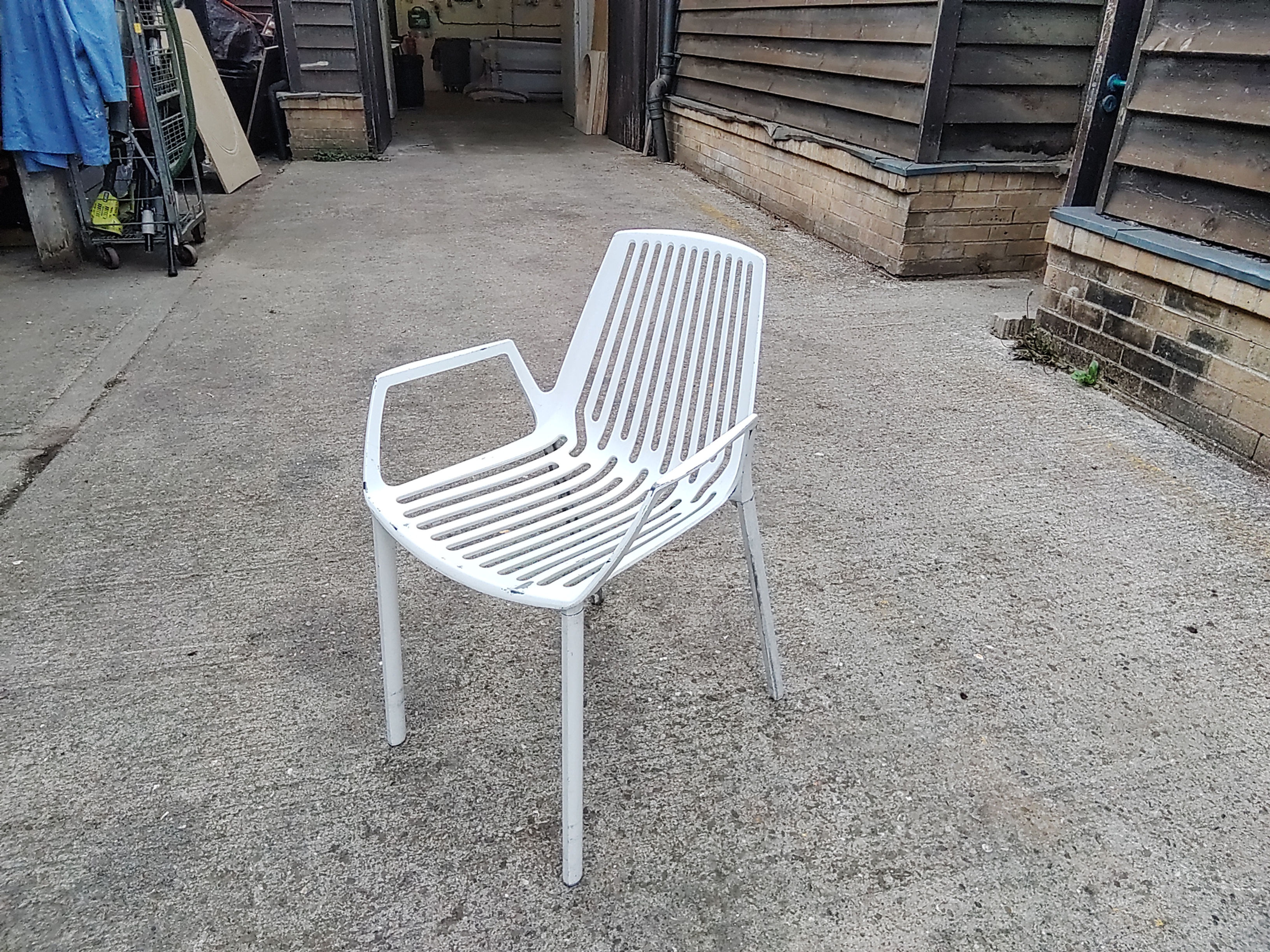 Metal Chairs with Armrest