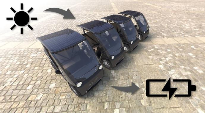 Carro 100% movido a energia solar