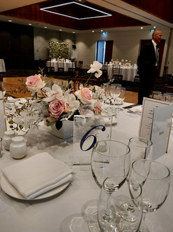 real touch and silk floral centrepiece