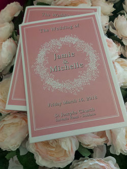 Dusty Pink printed Church Books