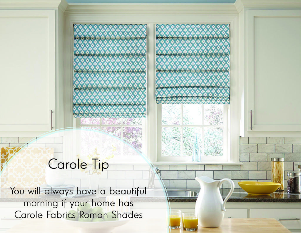 carole fabrics hobbled roman shade