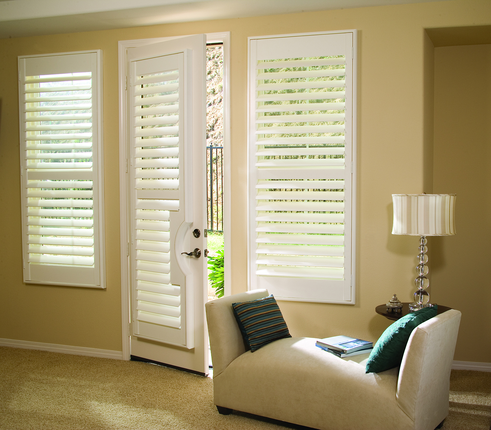 Shutters on french doors