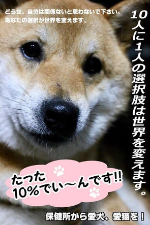 10人に1人の選択が世界を変えます!