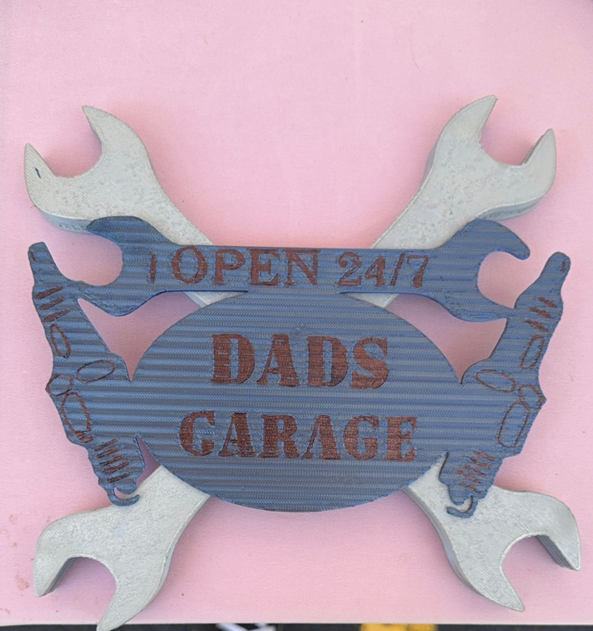 Dad’s Garage Plate with Wrenches