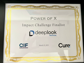 DeepLook Medical is a Top Finalist among 120 Women's Health innovations at the Cure Power of X Summit
