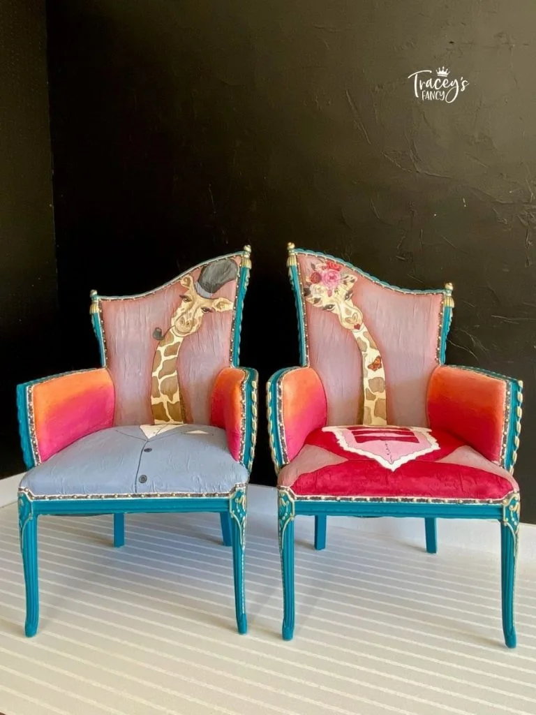 giraffe chairs by Traceys Fancy