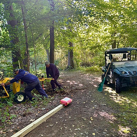 Grace Trail entrance at Hard'ack in St. Albans, VT: A nature-based physical sanctuary for community resilience