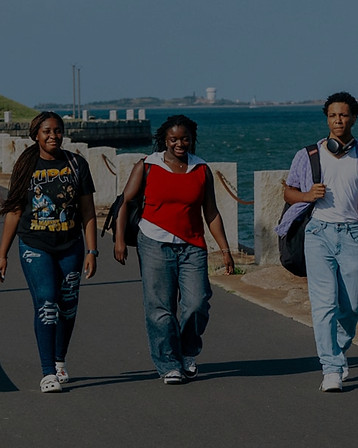 Umass Boston Grace Trail Student Walkers