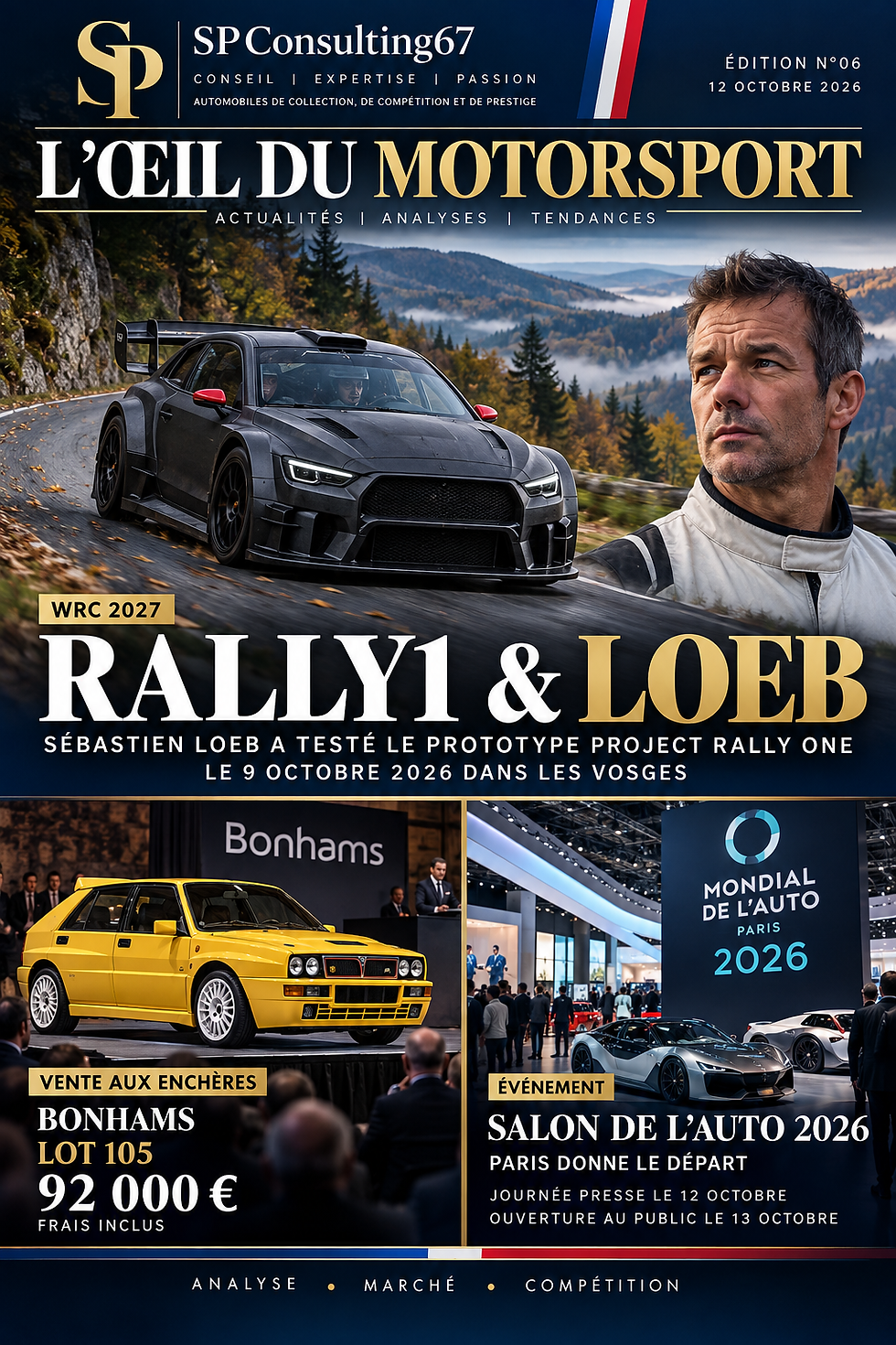 L’ŒIL DU MOTORSPORT | Sébastien Loeb et Project Rally One, Lamborghini Miura à 1,725 M€ et ouverture du Mondial de l’Auto 2026