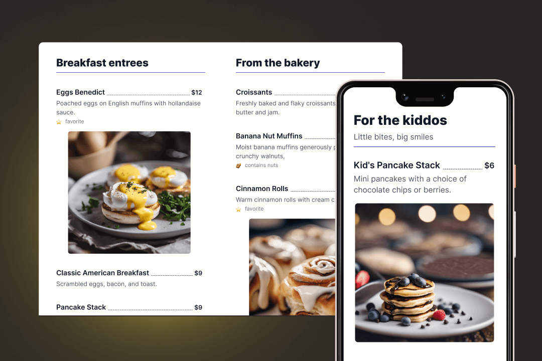Today's Menu banner