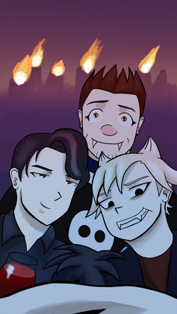 Lucius, Damian and Nyx