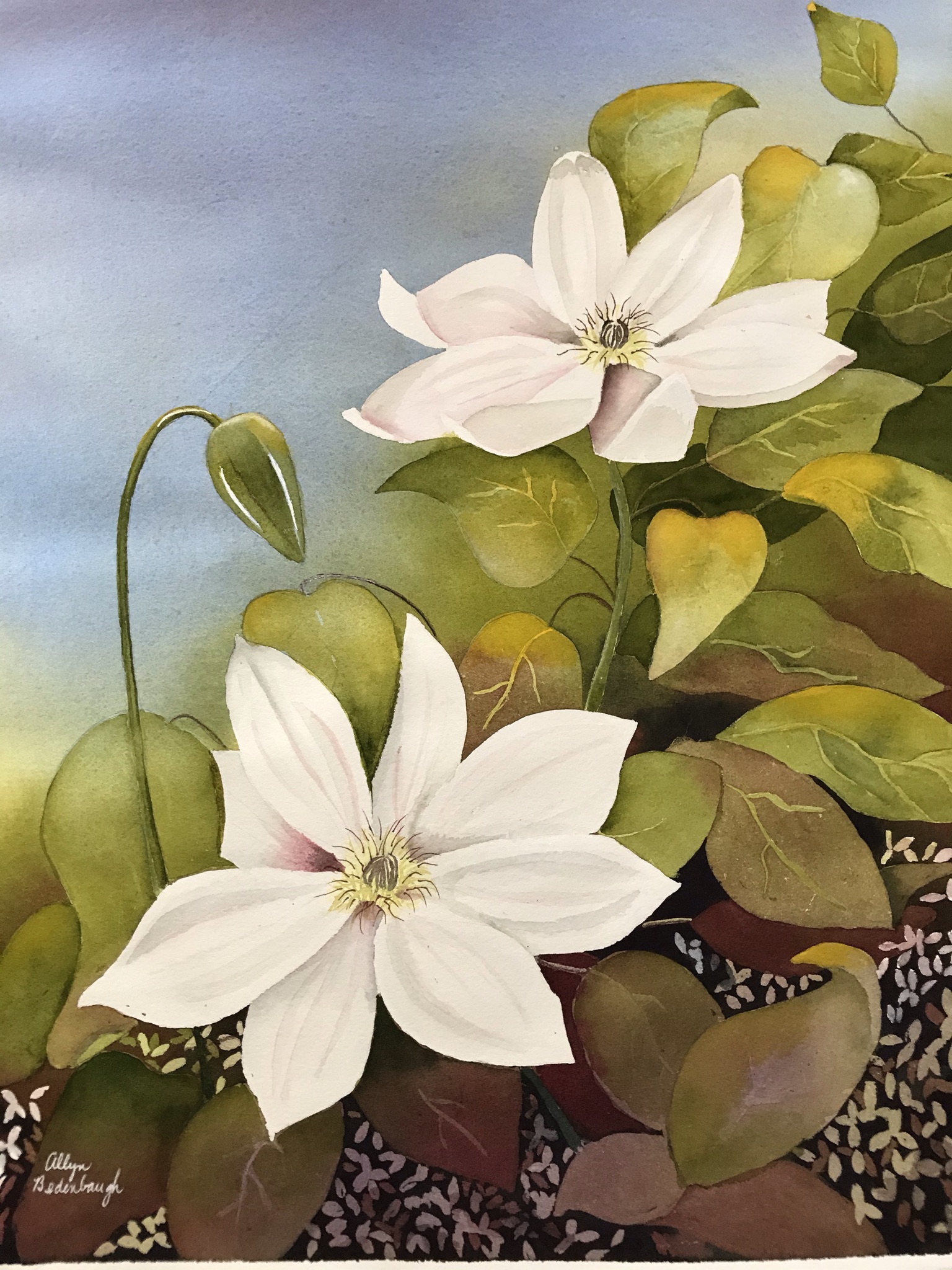 Poured Flowers