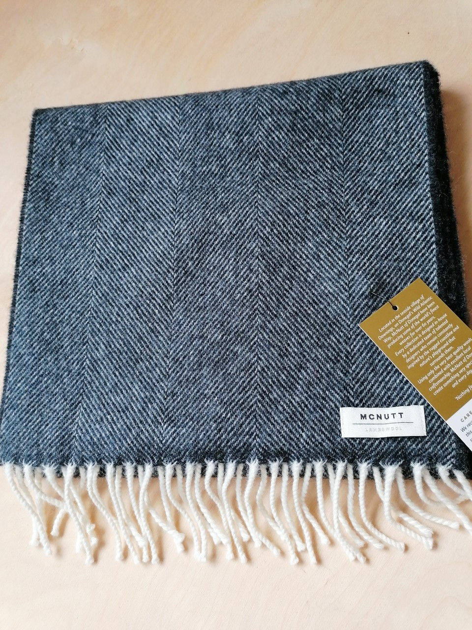Thumbnail: Mc Nutt Lambswool Herringbone Scarf