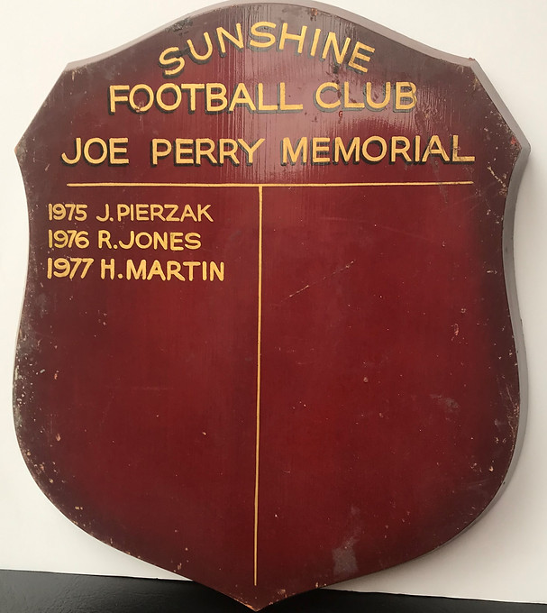 Sunshine Football Club Joe Perry Memoria