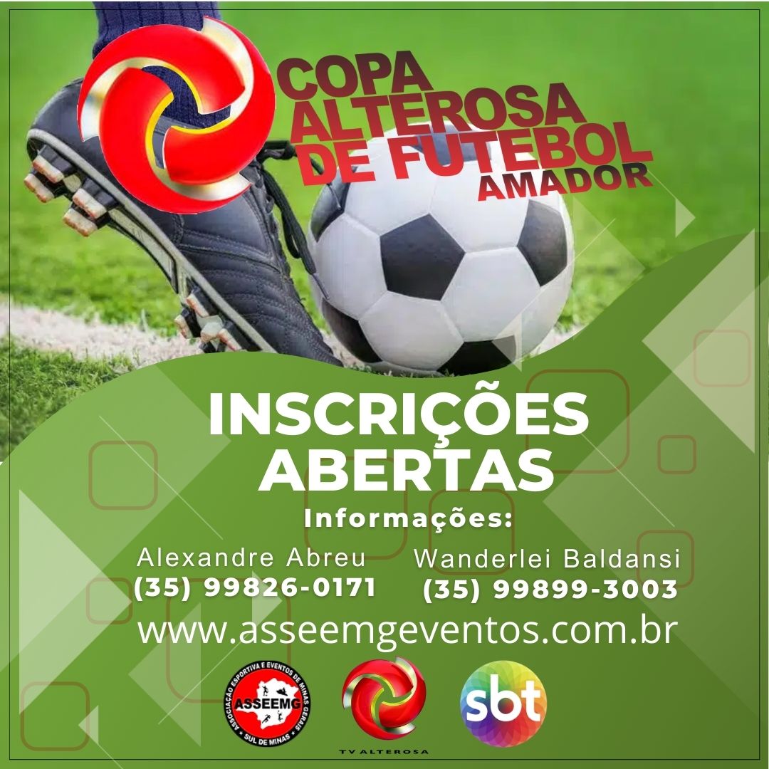 INSCRIÇÕES COPA ALTEROSA DE FUTEBOL AMADOR