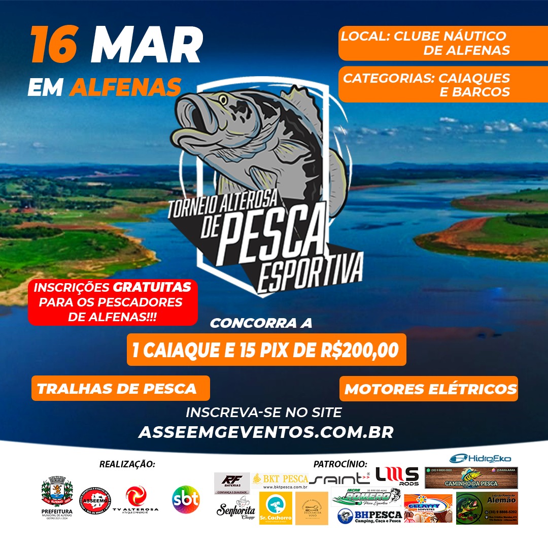 TORNEIO ALTEROSA DE PESCA ESPORTIVA - ALFENAS
