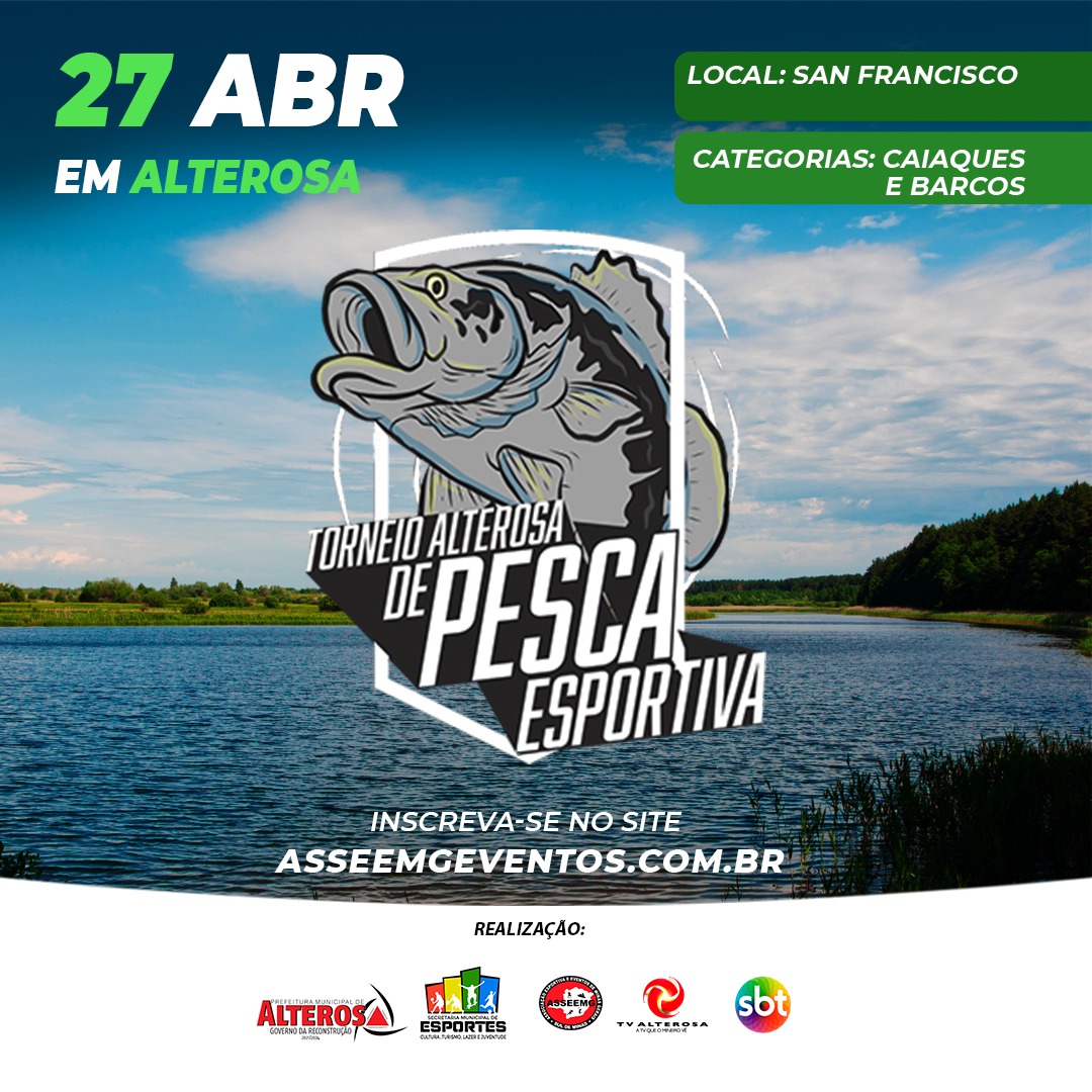 TORNEIO ALTEROSA DE PESCA ESPORTIVA EM ALTEROSA/MG