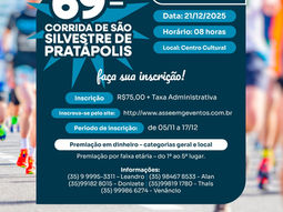 LISTA DE INSCRITOS CORRIDA SÃO SILVESTRE - PRATÁPOLIS/MG 2025